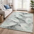 thumbnail image 1 of Addison Rugs Mayfield Premium Machine Washable Transitional Floral Teal Rectangle Rug, 3' x 5', 1 of 6
