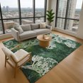 thumbnail image 1 of Addison Rugs Mayfield Premium Machine Washable Transitional Floral Teal Rectangle Rug, 9' x 12', 1 of 6