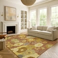 thumbnail image 1 of Addison Rugs Mayfield Premium Machine Washable Transitional Floral Terracotta Rectangle Rug, 10' x 14', 1 of 6