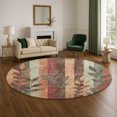thumbnail image 1 of Addison Rugs Mayfield Premium Machine Washable Transitional Floral Terracotta Round Rug, 8' x 8', 1 of 6