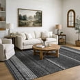 thumbnail image 1 of Addison Rugs Mayfield Premium Machine Washable Transitional Fruits Black Rectangle Rug, 5' x 7'6", 1 of 6
