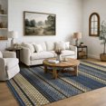 thumbnail image 1 of Addison Rugs Mayfield Premium Machine Washable Transitional Fruits Navy Rectangle Rug, 9' x 12', 1 of 6