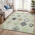 thumbnail image 1 of Addison Rugs Mayfield Premium Machine Washable Transitional Geometric Aloe Rectangle Rug, 10' x 14', 1 of 6