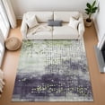 thumbnail image 1 of Addison Rugs Mayfield Premium Machine Washable Transitional Geometric Aloe Rectangle Rug, 2'6" x 3'10", 1 of 7