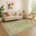 thumbnail image 1 of Addison Rugs Mayfield Premium Machine Washable Transitional Geometric Aloe Rectangle Rug, 3' x 5', 1 of 7