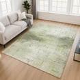 thumbnail image 1 of Addison Rugs Mayfield Premium Machine Washable Transitional Geometric Aloe Rectangle Rug, 3' x 5', 1 of 6
