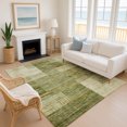 thumbnail image 1 of Addison Rugs Mayfield Premium Machine Washable Transitional Geometric Aloe Rectangle Rug, 8' x 10', 1 of 6