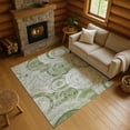 thumbnail image 1 of Addison Rugs Mayfield Premium Machine Washable Transitional Geometric Aloe Rectangle Rug, 9' x 12', 1 of 7