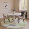 thumbnail image 1 of Addison Rugs Mayfield Premium Machine Washable Transitional Geometric Aloe Round Rug, 8' x 8', 1 of 6
