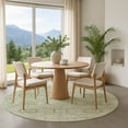 thumbnail image 1 of Addison Rugs Mayfield Premium Machine Washable Transitional Geometric Aloe Round Rug, 8' x 8', 1 of 6