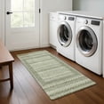 thumbnail image 1 of Addison Rugs Mayfield Premium Machine Washable Transitional Geometric Aloe Runner Rug, 2'3" x 7'6", 1 of 6