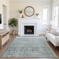 thumbnail image 1 of Addison Rugs Mayfield Premium Machine Washable Transitional Geometric Aqua Rectangle Rug, 9' x 12', 1 of 7