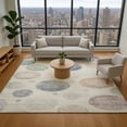 thumbnail image 1 of Addison Rugs Mayfield Premium Machine Washable Transitional Geometric Beige Rectangle Rug, 5' x 7'6", 1 of 7
