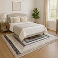 thumbnail image 1 of Addison Rugs Mayfield Premium Machine Washable Transitional Geometric Beige Rectangle Rug, 5' x 7'6", 1 of 7