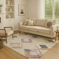 thumbnail image 1 of Addison Rugs Mayfield Premium Machine Washable Transitional Geometric Beige Rectangle Rug, 8' x 10', 1 of 7