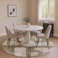 thumbnail image 1 of Addison Rugs Mayfield Premium Machine Washable Transitional Geometric Beige Round Rug, 8' x 8', 1 of 6