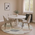 thumbnail image 1 of Addison Rugs Mayfield Premium Machine Washable Transitional Geometric Beige Round Rug, 8' x 8', 1 of 6