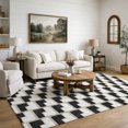 thumbnail image 1 of Addison Rugs Mayfield Premium Machine Washable Transitional Geometric Black Rectangle Rug, 3' x 5', 1 of 6