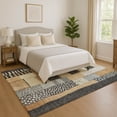 thumbnail image 1 of Addison Rugs Mayfield Premium Machine Washable Transitional Geometric Black Rectangle Rug, 8' x 10', 1 of 7