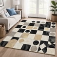 thumbnail image 1 of Addison Rugs Mayfield Premium Machine Washable Transitional Geometric Black Rectangle Rug, 8' x 10', 1 of 6