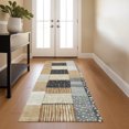 thumbnail image 1 of Addison Rugs Mayfield Premium Machine Washable Transitional Geometric Black Runner Rug, 2'3" x 7'6", 1 of 6