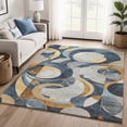 thumbnail image 1 of Addison Rugs Mayfield Premium Machine Washable Transitional Geometric Blue Rectangle Rug, 10' x 14', 1 of 6