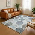 thumbnail image 1 of Addison Rugs Mayfield Premium Machine Washable Transitional Geometric Blue Rectangle Rug, 3' x 5', 1 of 6
