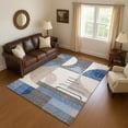 thumbnail image 1 of Addison Rugs Mayfield Premium Machine Washable Transitional Geometric Blue Rectangle Rug, 3' x 5', 1 of 7