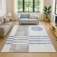 thumbnail image 1 of Addison Rugs Mayfield Premium Machine Washable Transitional Geometric Blue Rectangle Rug, 5' x 7'6", 1 of 6