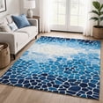 thumbnail image 1 of Addison Rugs Mayfield Premium Machine Washable Transitional Geometric Blue Rectangle Rug, 5' x 7'6", 1 of 6