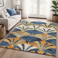 thumbnail image 1 of Addison Rugs Mayfield Premium Machine Washable Transitional Geometric Blue Rectangle Rug, 5' x 7'6", 1 of 6