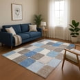 thumbnail image 1 of Addison Rugs Mayfield Premium Machine Washable Transitional Geometric Blue Rectangle Rug, 8' x 10', 1 of 7