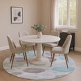thumbnail image 1 of Addison Rugs Mayfield Premium Machine Washable Transitional Geometric Blue Round Rug, 8' x 8', 1 of 6