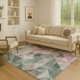thumbnail image 1 of Addison Rugs Mayfield Premium Machine Washable Transitional Geometric Blush Rectangle Rug, 9' x 12', 1 of 7