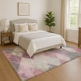 thumbnail image 1 of Addison Rugs Mayfield Premium Machine Washable Transitional Geometric Blush Rectangle Rug, 9' x 12', 1 of 7