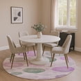 thumbnail image 1 of Addison Rugs Mayfield Premium Machine Washable Transitional Geometric Blush Round Rug, 8' x 8', 1 of 6