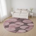 thumbnail image 1 of Addison Rugs Mayfield Premium Machine Washable Transitional Geometric Blush Round Rug, 8' x 8', 1 of 6