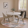 thumbnail image 1 of Addison Rugs Mayfield Premium Machine Washable Transitional Geometric Blush Round Rug, 8' x 8', 1 of 5