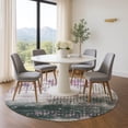 thumbnail image 1 of Addison Rugs Mayfield Premium Machine Washable Transitional Geometric Blush Round Rug, 8' x 8', 1 of 6