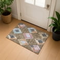 thumbnail image 1 of Addison Rugs Mayfield Premium Machine Washable Transitional Geometric Brown Rectangle Rug, 1'8" x 2'6", 1 of 6