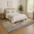 thumbnail image 1 of Addison Rugs Mayfield Premium Machine Washable Transitional Geometric Brown Rectangle Rug, 10' x 14', 1 of 7