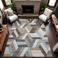thumbnail image 1 of Addison Rugs Mayfield Premium Machine Washable Transitional Geometric Brown Rectangle Rug, 10' x 14', 1 of 6