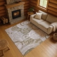 thumbnail image 1 of Addison Rugs Mayfield Premium Machine Washable Transitional Geometric Brown Rectangle Rug, 5' x 7'6", 1 of 7