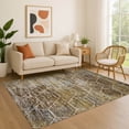 thumbnail image 1 of Addison Rugs Mayfield Premium Machine Washable Transitional Geometric Brown Rectangle Rug, 5' x 7'6", 1 of 7