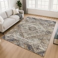 thumbnail image 1 of Addison Rugs Mayfield Premium Machine Washable Transitional Geometric Brown Rectangle Rug, 8' x 10', 1 of 6