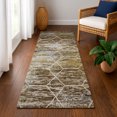thumbnail image 1 of Addison Rugs Mayfield Premium Machine Washable Transitional Geometric Brown Runner Rug, 2'3" x 7'6", 1 of 6