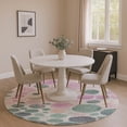 thumbnail image 1 of Addison Rugs Mayfield Premium Machine Washable Transitional Geometric Cactus Round Rug, 8' x 8', 1 of 6