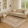 thumbnail image 1 of Addison Rugs Mayfield Premium Machine Washable Transitional Geometric Chocolate Rectangle Rug, 10' x 14', 1 of 7