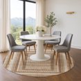 thumbnail image 1 of Addison Rugs Mayfield Premium Machine Washable Transitional Geometric Chocolate Round Rug, 8' x 8', 1 of 6