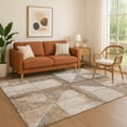 thumbnail image 1 of Addison Rugs Mayfield Premium Machine Washable Transitional Geometric Copper Rectangle Rug, 2'6" x 3'10", 1 of 7